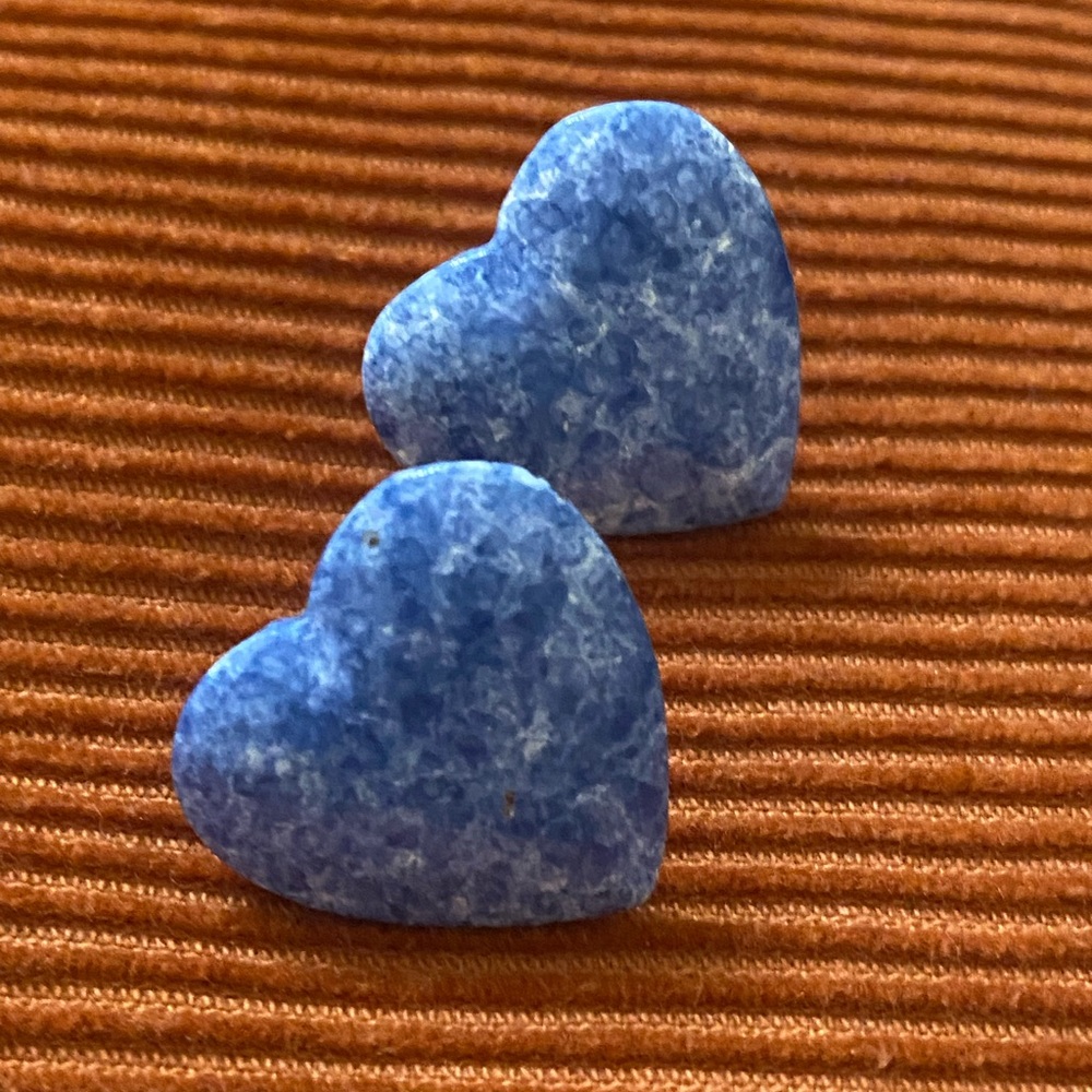 Baby Blue Heart Shaped Earrings